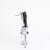 Pleaser FLAMINGO-827RS Plateau Sandaletten Clear Strass Silber Schwarz EU-41 / US-11