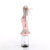 Pleaser FLAMINGO-827RS Plateau Sandaletten Clear Strass Silber Baby Pink EU-35 / US-5