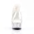 Pleaser Pantolette DELIGHT-601 Transparent Silber EU-35 / US-5