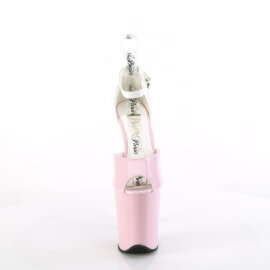 Pleaser FLAMINGO-868 Plateau Sandaletten Lack Baby Pink...
