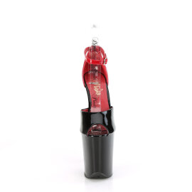 Pleaser FLAMINGO-868 Plateau Sandaletten Rot Schwarz...