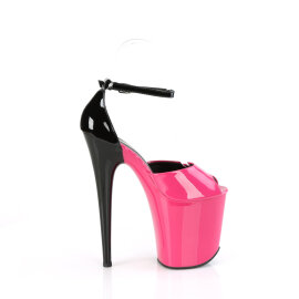 Pleaser FLAMINGO-868 Plateau Sandaletten Lack Pink EU-37 / US-7