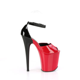 Pleaser FLAMINGO-868 Plateau Sandaletten Rot EU-35 / US-5