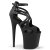 Pleaser FLAMINGO-877 Plateau Sandaletten Clear Schwarz EU-35 / US-5