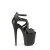 Pleaser FLAMINGO-877 Plateau Sandaletten Clear Schwarz EU-35 / US-5