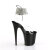 Pleaser FLAMINGO-891-2RS Plateau Sandaletten Clear Schwarz EU-36 / US-6