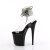 Pleaser FLAMINGO-891-2RS Plateau Sandaletten Clear Schwarz EU-35 / US-5