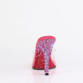 Fabulicious GALA-01DMM Pantoletten Clear Strass Pink EU-37 / US-7