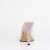 Fabulicious GALA-01DMM Pantoletten Clear Strass Gold EU-37 / US-7