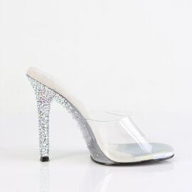 Fabulicious GALA-01DSP Pantoletten Clear Strass Transparent EU-38 / US-8