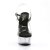 Pleaser Sandalette DELIGHT-608 Transparent Schwarz EU-35 / US-5