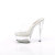 Pleaser GLEAM-601 Plateau Pantoletten Clear EU-36 / US-6