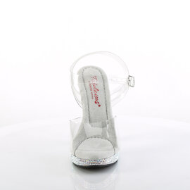 Fabulicious GLORY-508DM Sandaletten Clear Strass Silber...