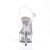 Pleaser Sandalette DELIGHT-608 Transparent Silber EU-42 / US-12