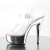 Pleaser Sandalette DELIGHT-608 Transparent Silber Chrom EU-42 / US-12
