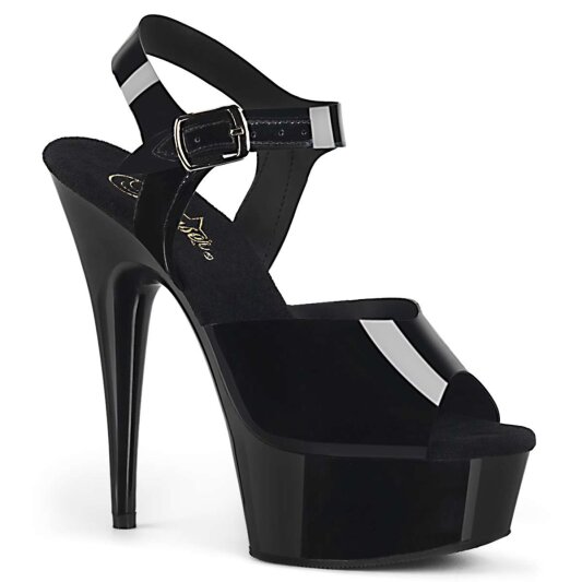 Pleaser Sandalette DELIGHT-608N Schwarz EU-35 / US-5