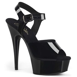 Pleaser Sandalette DELIGHT-608N Schwarz EU-35 / US-5