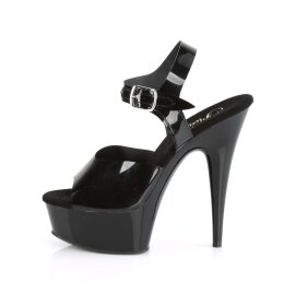 Pleaser Sandalette DELIGHT-608N Schwarz EU-35 / US-5