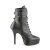 Devious INDULGE-1026 Plateau Stiefeletten Kunstleder Schwarz EU-41 / US-11