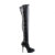 Devious INDULGE-3000 Plateau Overknee Stiefel Kunstleder Schwarz EU-36 / US-6