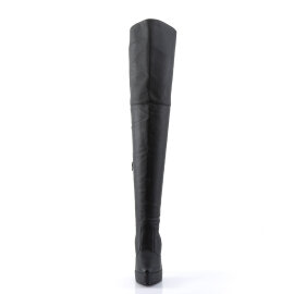 Devious INDULGE-3011 Plateau Overknee Stiefel Kunstleder...