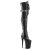 Pleaser INFINITY-3028 Plateau Overknee Stiefel Kunstleder Schwarz EU-39 / US-9