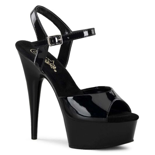 Pleaser Sandalette DELIGHT-609 Schwarz EU-42 / US-12