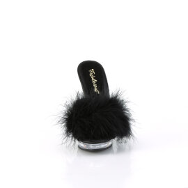 Fabulicious LIP-101-8 Pantoletten Clear Schwarz EU-35 / US-5