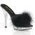 Fabulicious LIP-101-8 Pantoletten Clear Schwarz EU-38 / US-8