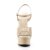 Pleaser Sandalette DELIGHT-609 Creme EU-37 / US-7