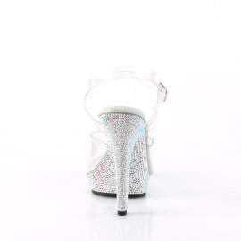 Fabulicious LIP-108DM Sandaletten Clear Strass Silber EU-39 / US-9