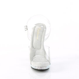 Fabulicious LIP-108DM Sandaletten Clear Strass Silber...