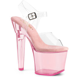 Pleaser LOVESICK-708T Plateau Sandaletten Rauch Pink...