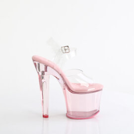 Pleaser LOVESICK-708T Plateau Sandaletten Rauch Pink EU-35 / US-5