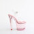 Pleaser LOVESICK-708T Plateau Sandaletten Rauch Pink EU-35 / US-5