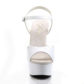 Pleaser Sandalette DELIGHT-609 Weiß EU-35 / US-5