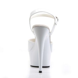 Pleaser Sandalette DELIGHT-609 Weiß EU-35 / US-5