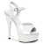 Pleaser Sandalette DELIGHT-609 Weiß EU-35 / US-5
