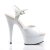 Pleaser Sandalette DELIGHT-609 Weiß EU-35 / US-5