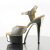 Pleaser Sandalette DELIGHT-609G Gold Multi Glitter Chrom EU-40 / US-10