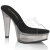 Fabulicious MARTINI-501 Plateau Pantoletten Clear Rauch Schwarz EU-37 / US-7