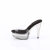 Fabulicious MARTINI-501 Plateau Pantoletten Clear Rauch Schwarz EU-37 / US-7