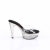 Fabulicious MARTINI-501 Plateau Pantoletten Clear Rauch Schwarz EU-37 / US-7