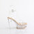 Fabulicious MARTINI-505 Plateau Sandaletten Clear Beige EU-36 / US-6