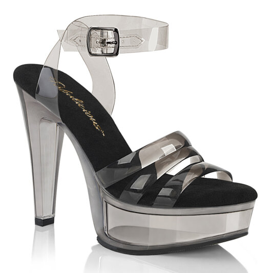 Fabulicious MARTINI-505 Plateau Sandaletten Rauch Schwarz EU-38 / US-8