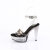 Fabulicious MARTINI-505 Plateau Sandaletten Rauch Schwarz EU-39 / US-9