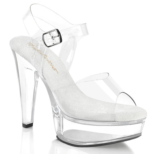 Fabulicious MARTINI-508 Plateau Sandaletten Clear EU-39 / US-9