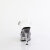 Fabulicious MARTINI-508 Plateau Sandaletten Clear Rauch Schwarz EU-37 / US-7