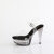 Fabulicious MARTINI-508 Plateau Sandaletten Clear Rauch Schwarz EU-39 / US-9