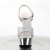 Pleaser Sandalette DELIGHT-609G Silber Multi Glitter Chrom EU-35 / US-5